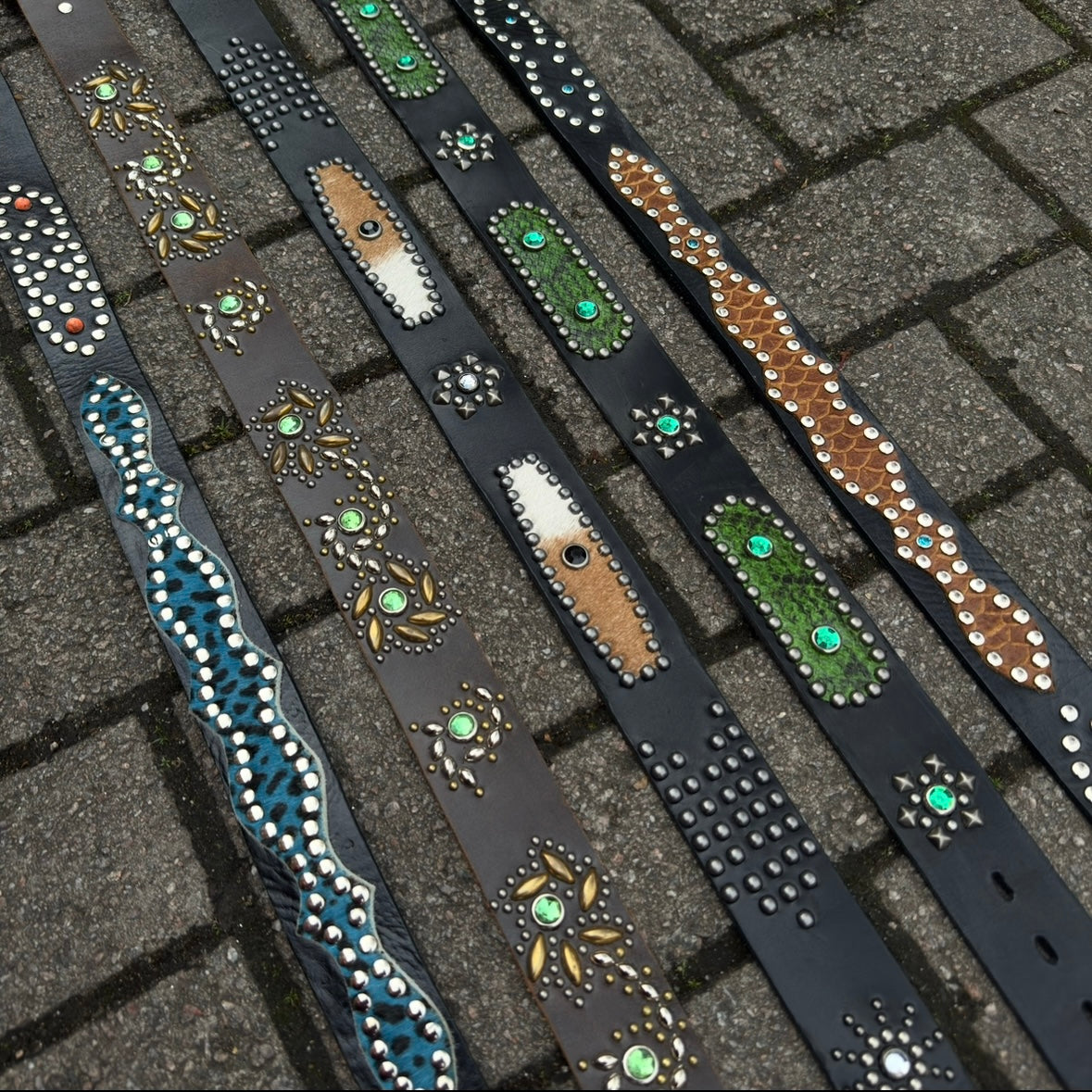 Studded Leather Belt