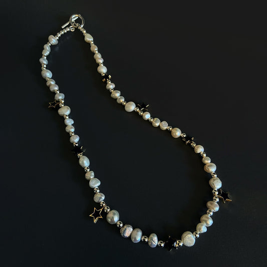 Black Star Pendant Necklace