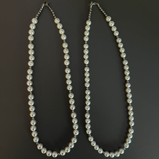 Plain Round Pearl Necklace